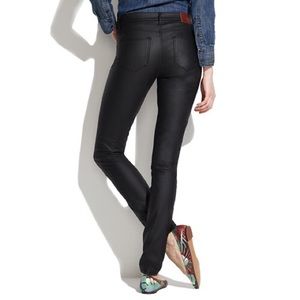 Madewell Skinny Skinny Shiny Black Jeans